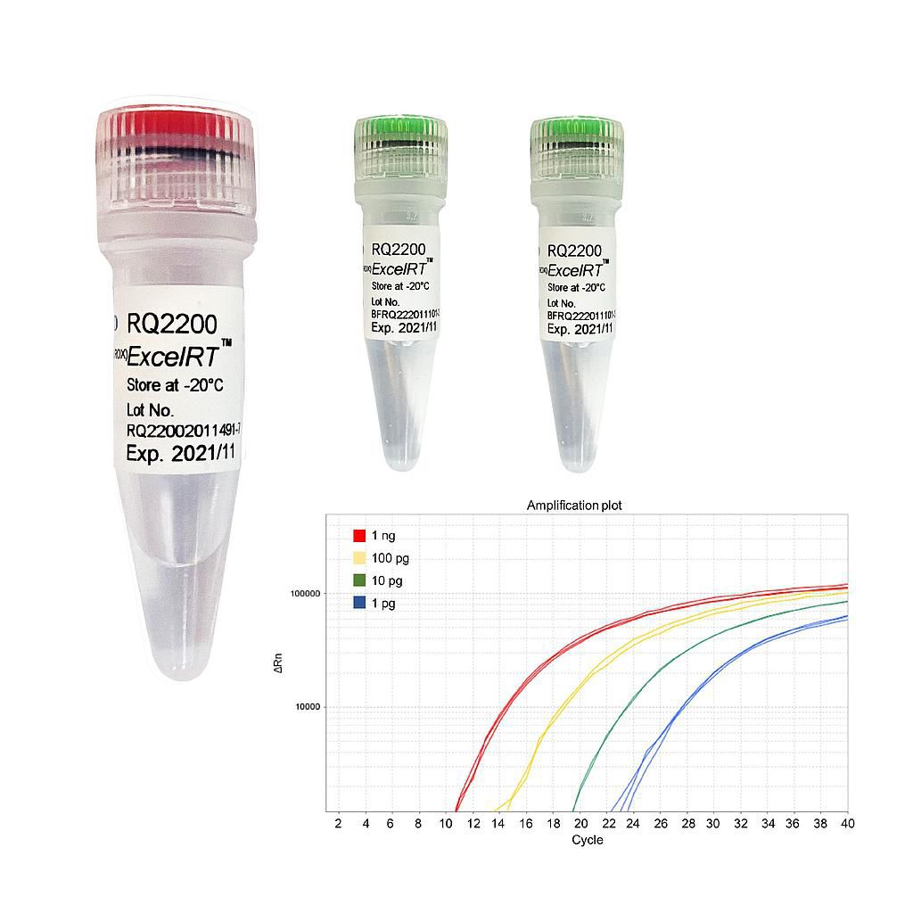 [RQ2200] ExcelRT™ One-Step RT-qPCR Kit (TaqMan, no ROX), 200 RXN